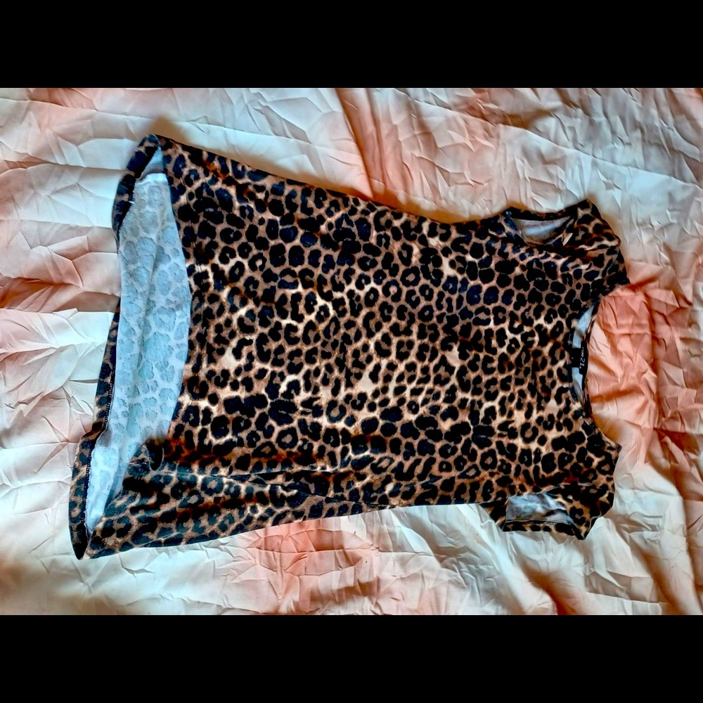 Cute oversized cheetah shirt